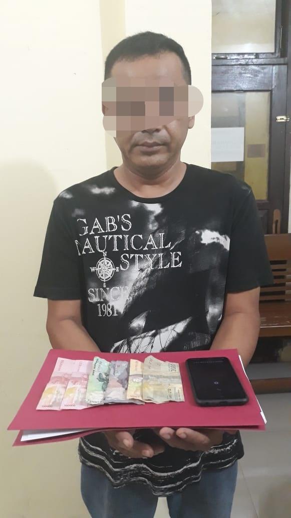 Polsek Tambang Amankan Pelaku Judi Togel di Sebuah Warung di Desa Tarai Bangun