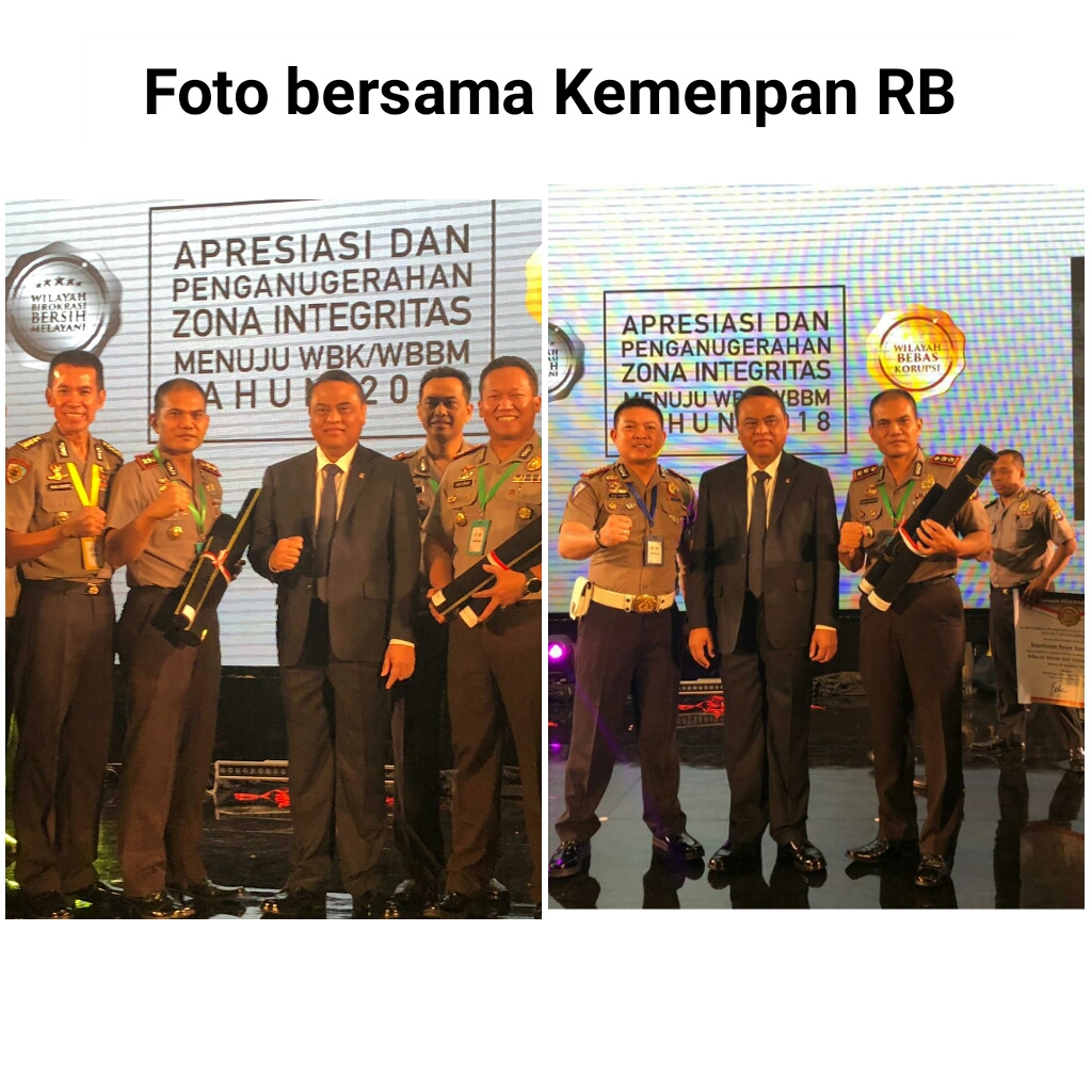 Polres Bengkalis Terima Penghargaan Predikat WBK dan WBBM