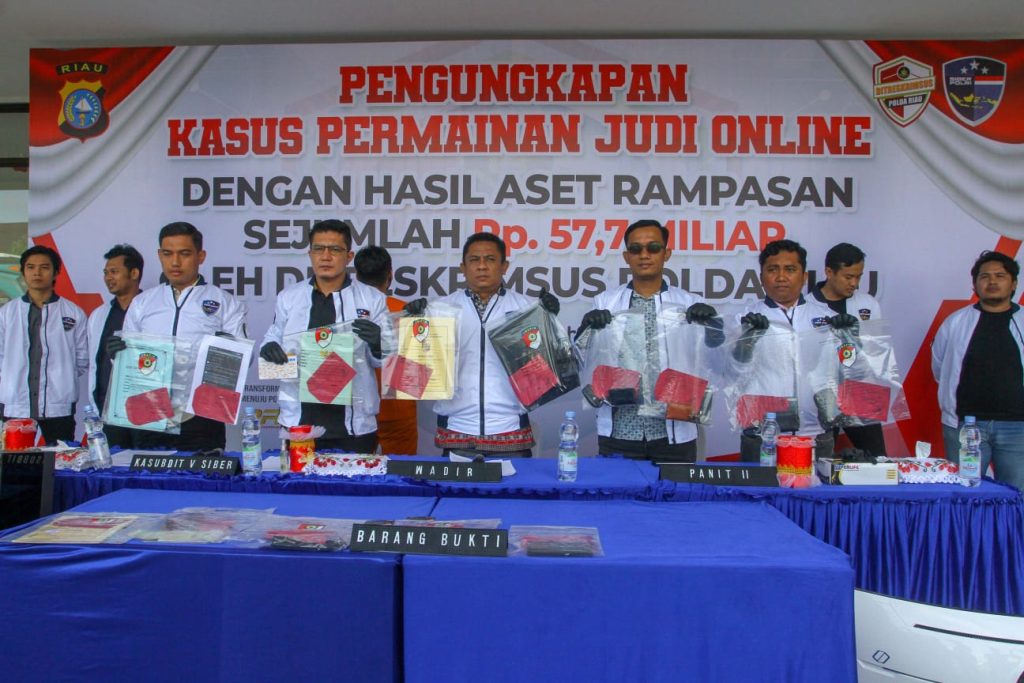 Subdit V Ditreskrimsus Polda Riau, Berhasil Mengungkap Kasus Judi Online