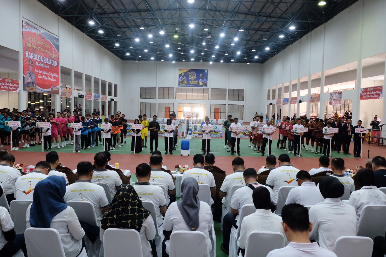 Brigjen Rahmadi Buka Secara Resmi Turnamen Sepak Takraw Kapolda Riau Cup 2023