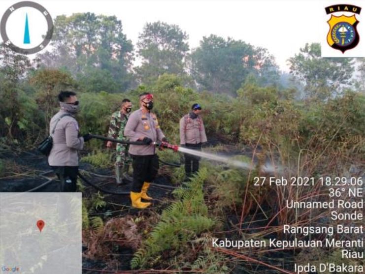 Polres Meranti Tindak Tegas Pelaku Pembakaran Hutan dan Lahan