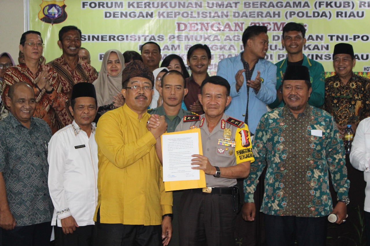 Kapolda Riau Hadiri Forum Kerukunan Umat Beragama (FKUB) Riau 