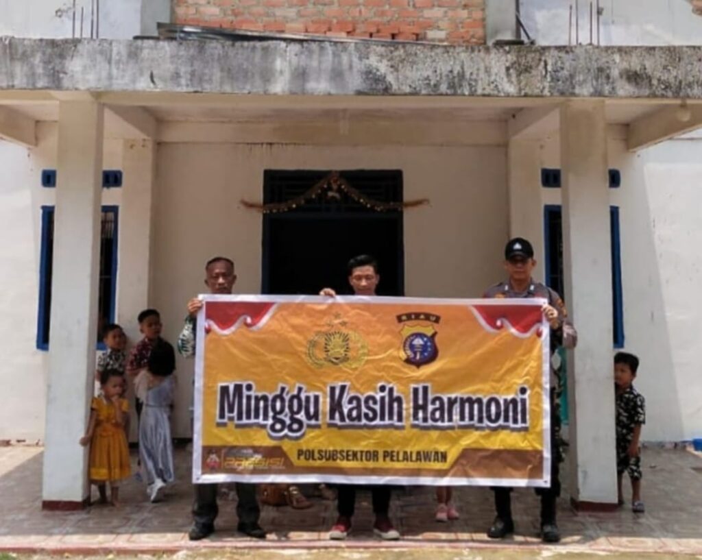 Cooling System Polsubsektor Pelalawan, Laksanakan â€œProgram Minggu Kasihâ€ Sambangi Jemaat Kristiani di Gereja Posyan Hosiana