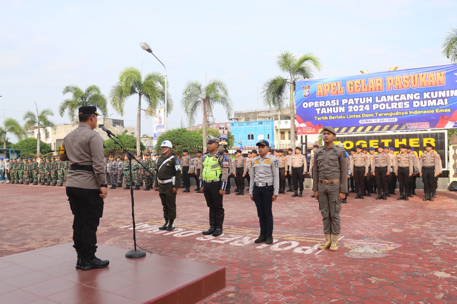 Kapolres Dumai Pimpin Apel Operasi Patuh Lancang Kuning 2024