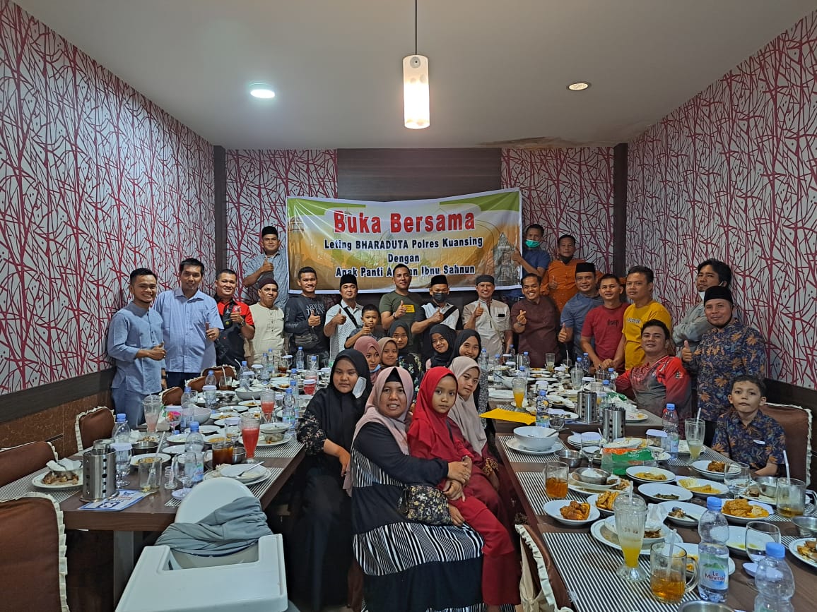 Alumni Ba Polri 2003 (BDN) Polres Kuansing Gelar Buka Puasa Bersama Anak-Anak Yatim Piatu