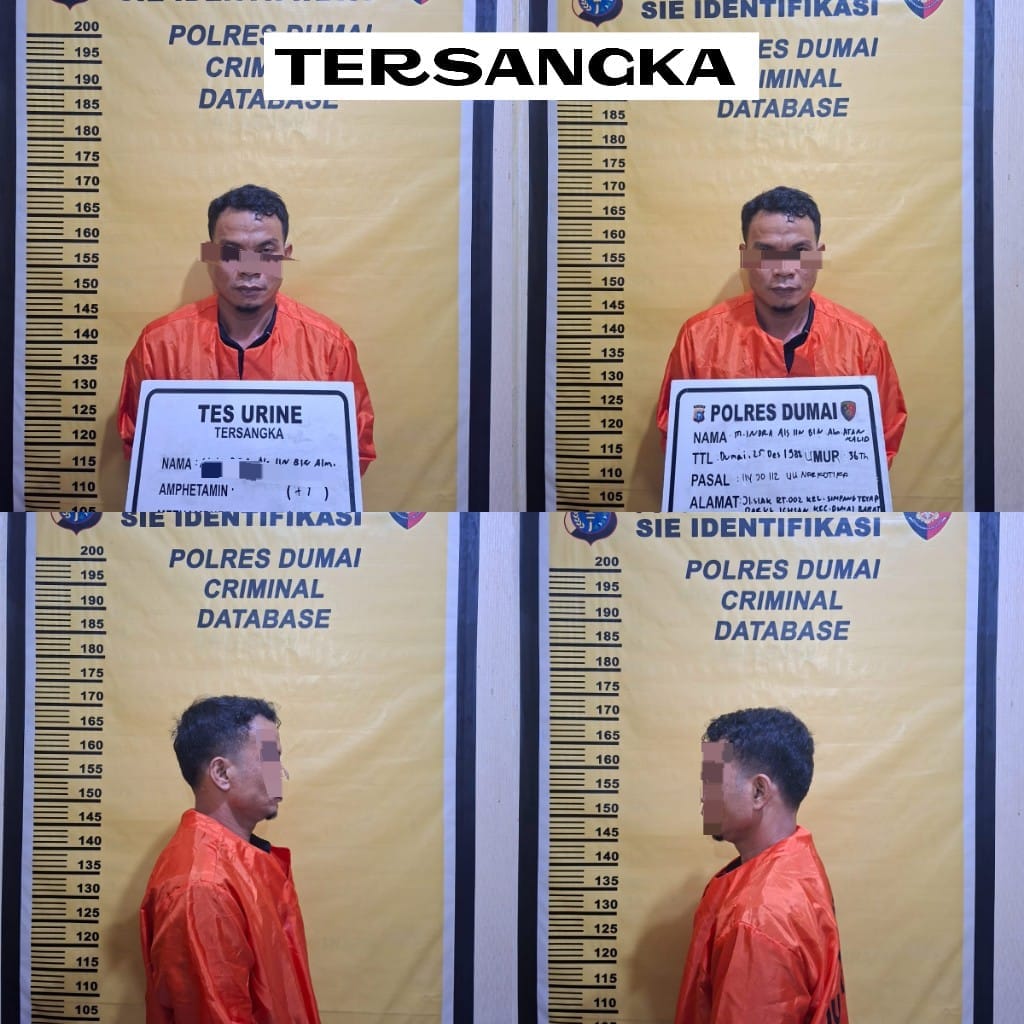 Polsek Dumai Timur Berhasil Ungkap Kasus Narkotika 10 Paket Sabu Disita Dengan Berat 74,1Gram