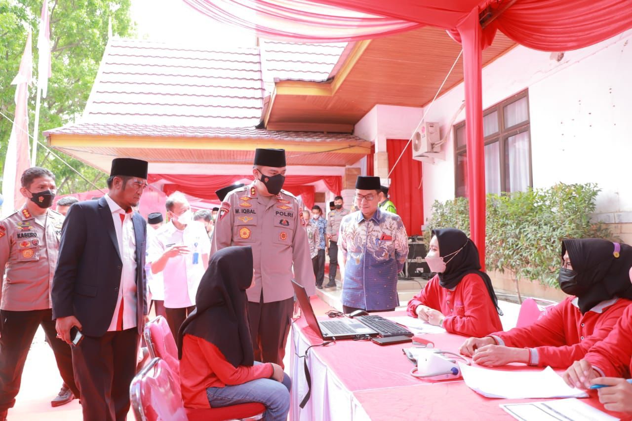 Program 1 Juta Vaksin Bersama PBNU, Kapolda Irjen Iqbal Optimis Vaksinasi Riau Lampaui Target