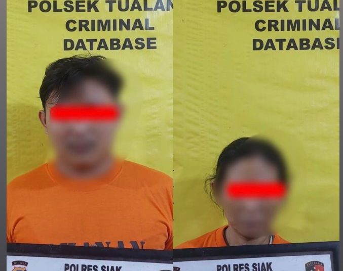 Kompak Jual Sabu, Ibu dan Anak Ditangkap Tim Opsnal Polsek Tualang di Rumah Kontrakan