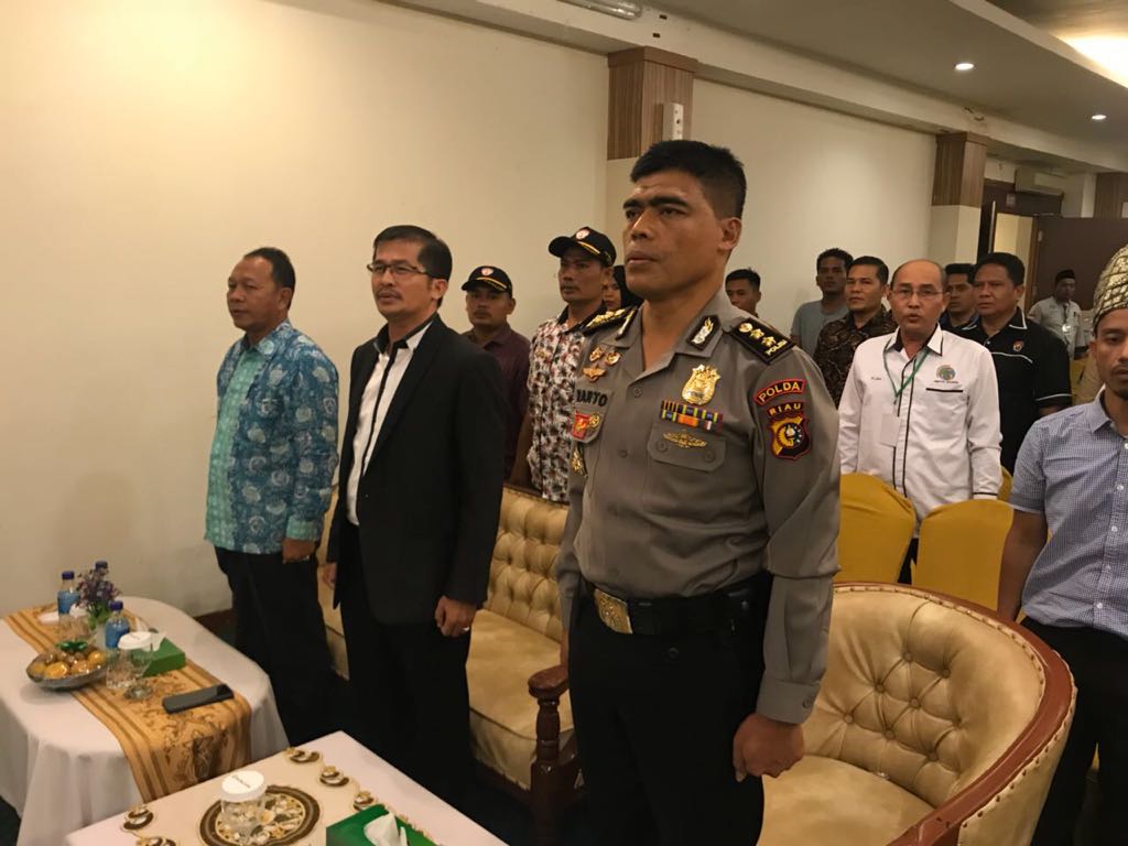 Kabid Humas Polda Riau Hadiri Pelantikan Wartawan Online Provinsi Riau 