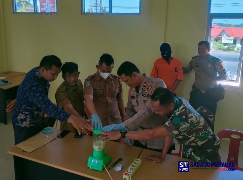 Polsek Bagan Sinembah Musnahkan Barang Bukti Narkotika Sabu