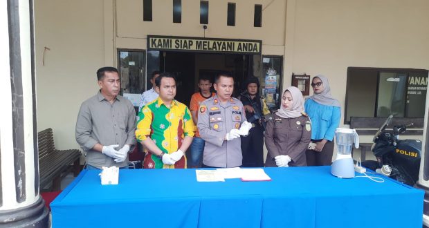 Polsek Bandar Sei Kijang Musnahkan Barang Bukti Sabu