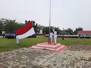 Polsek Teluk Meranti Hadiri Upacara Hari Sumpah Pemuda di Kecamatan 