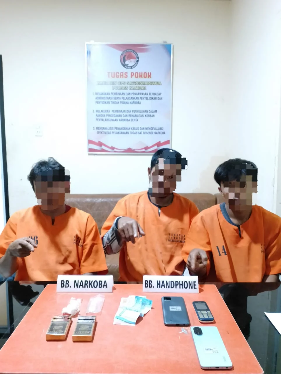 Terlibat Peredaran Sabu, Tiga Orang Pria Diringkus Polisi