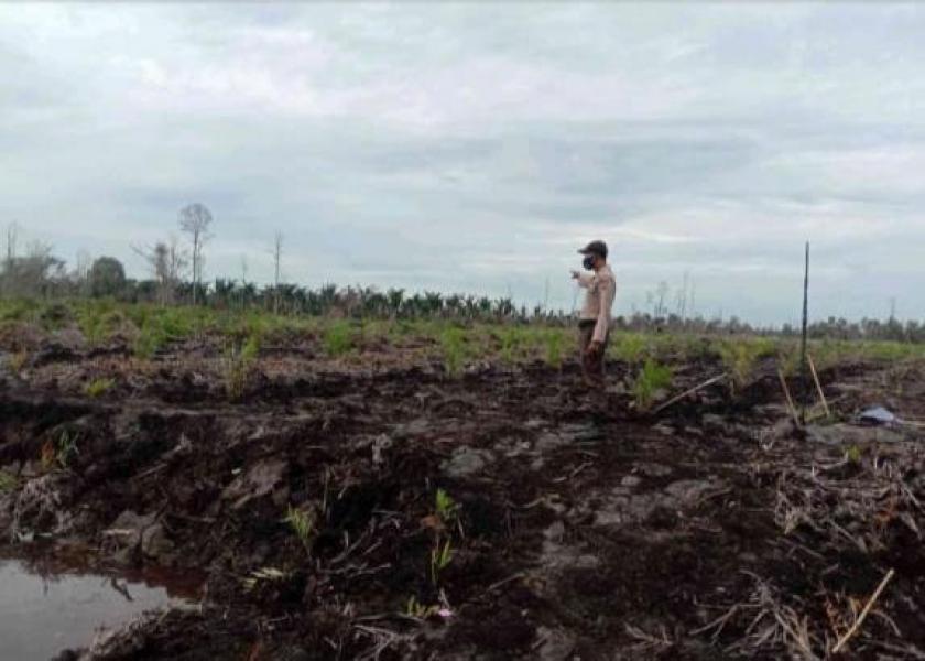 Kapolsek Sungai Api Cek Embung Air Antisipasi Terjadi Karhutla