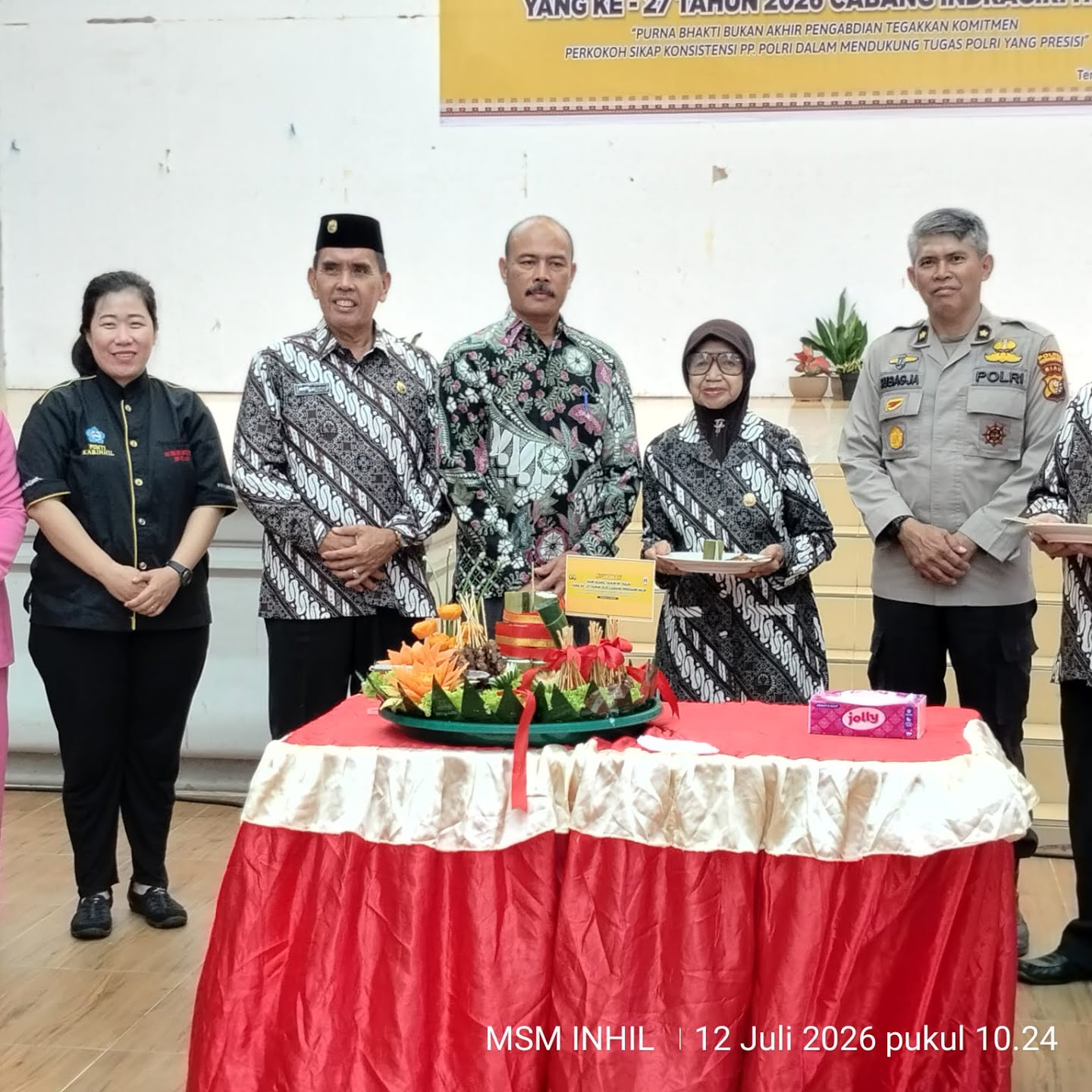 Wakili Kapolres, Kabag Log Polres Inhil Hadir di Syukuran HUT ke-27 PP Polri