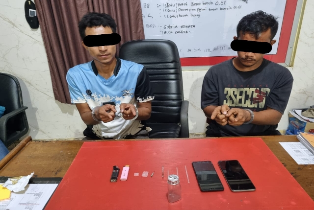 Tim Mata Elang Satres Narkoba Polres Kuansing, Berhasil Tangkap Pengguna Narkoba Jenis Sabu Hukum & Kriminal