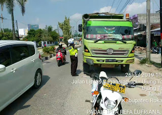 Satlantas Polres Rohil Gelar Razia Di Pos Lantas Ujung Tanjung