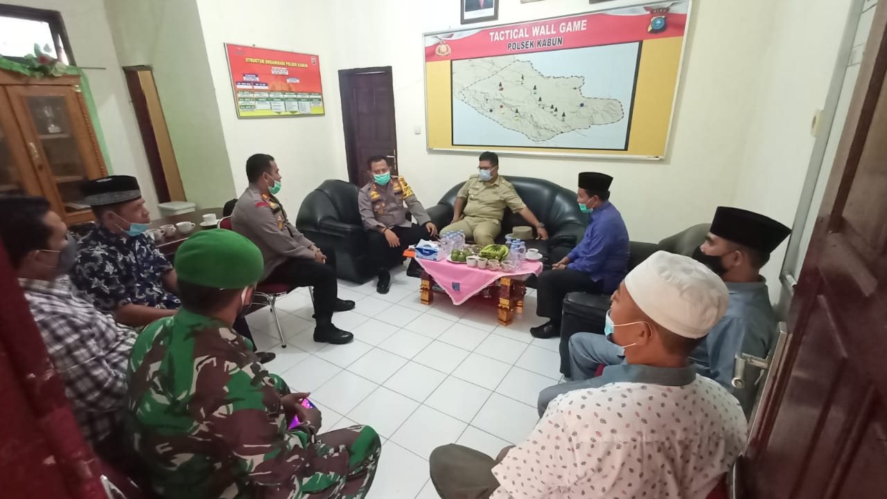 Kapolres Rohul, AKBP Taufiq LN Silaturrahmi Dengan MUI, dan Tokoh Masyarakat Kabun