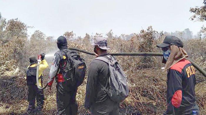 Polres Bengkalis Terus Berupaya Lakukan Pemadaman Karhutla