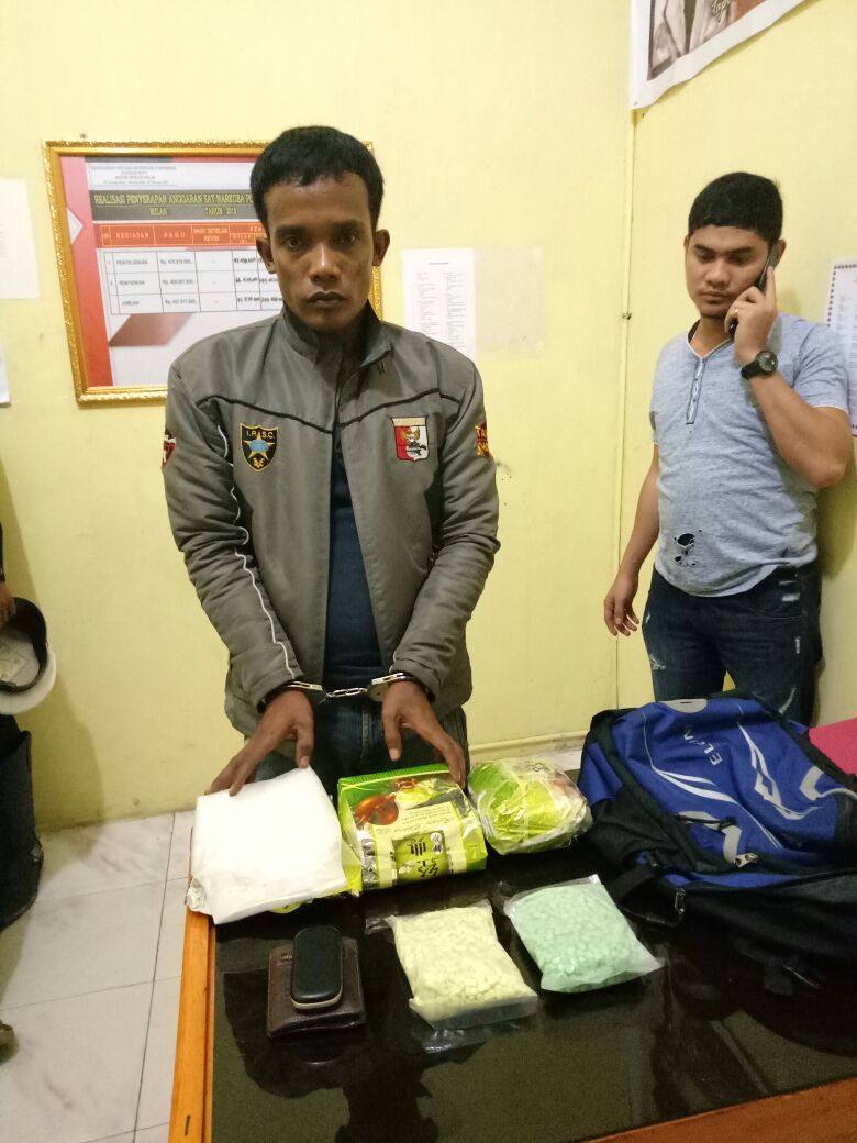 Polres Rohil Laksanakan Cipkon Dan Berhasil Menangkap Tersangka Tindak Pidana Narkotika Jenis Shabu