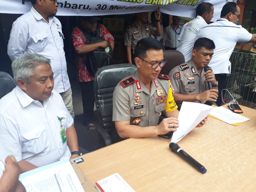 Ditreskrimsus Polda Riau Release Pengungkapan Hasil Ops TSL