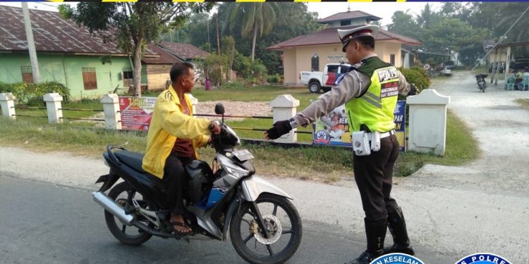 Polres Kampar Tilang 1.314 Pelanggar dan Berikan 73 Teguran Selama Ops Patuh Muara Takus 2019