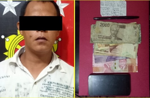 Sedang Rekap Nomor, Pelaku Judi Kim di Ujung Batu Diciduk Polisiâ€Ž di Warung
