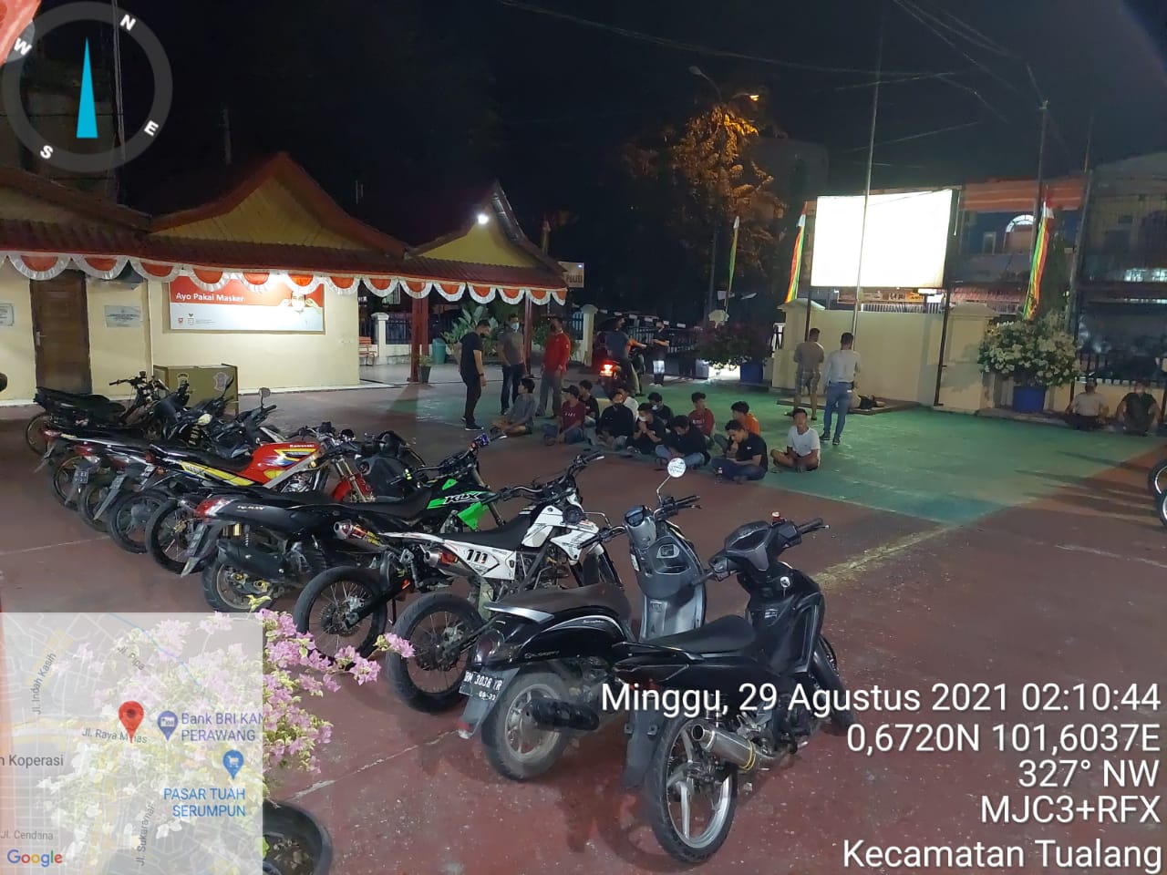 Polres Siak Tertibkan Balapan Liar di Perawang
