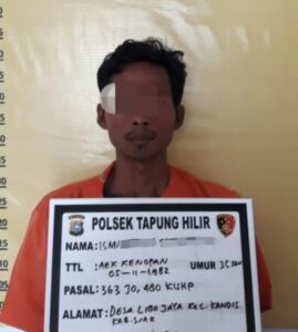 Polsek Tapung Hilir Tangkap Seorang Pelaku Pencurian dan Seorang Penadah Barang Curian