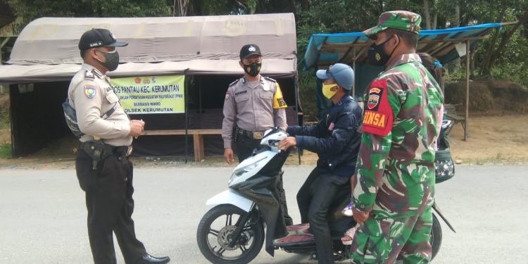 Polsek Kerumutan Kembali Sosialisasikan Prokes