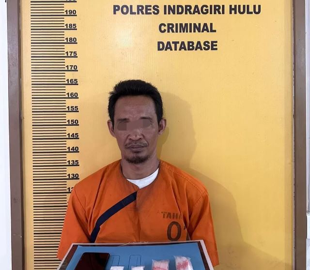 Diduga Bandar Sabu, Warga Rengat Ditangkap Polisi, Begini Kronologis Penangkapannya