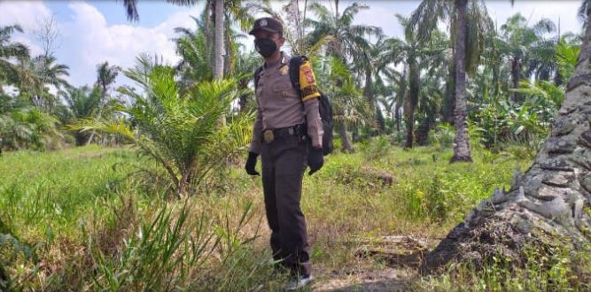 Antisipasi Karhutla, Personil Polsek Rimba Melintang Giat Patroli
