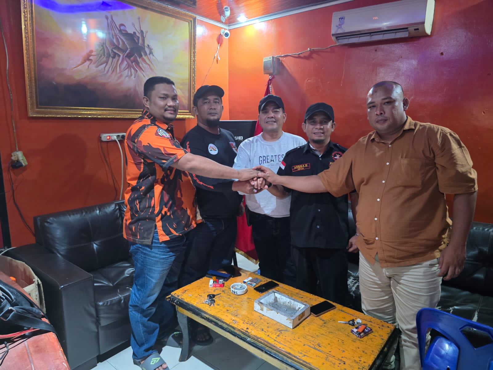 Guna Antisipasi Konflik Antara Dua Ormas Satuan Intelkam Polres Dumai Adakan Giat Pertemuan Cooling Sistem