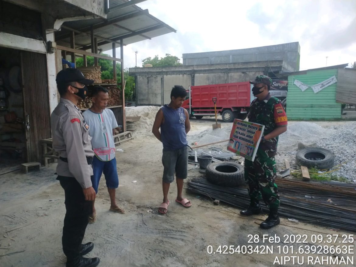 Polsek Bandar Sei Kijang Tingkatkan Operasi Yustisi Disiplinkan Warga Taati Prokes