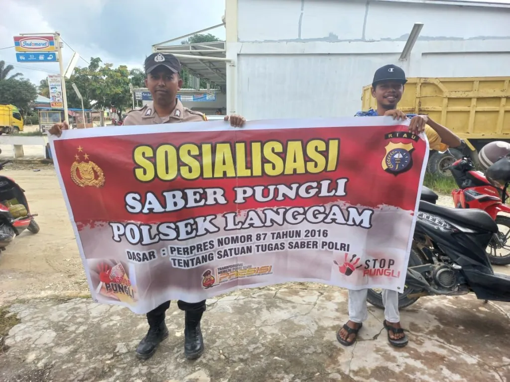 Polsek Langgam Gencarkan Sosialisasi Saber Pungli
