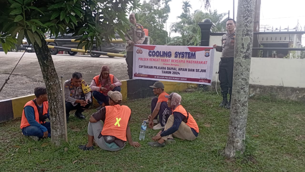 Jelang Pilkada, Polsek Rengat Barat Sambang Satgas Agar Suasana Kondusif