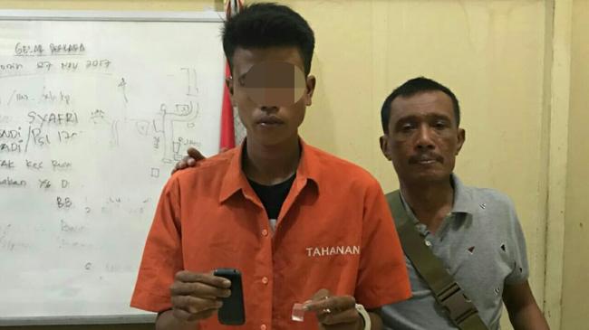 Unit Reskrim Polsek Kampar Ciduk Pelaku Narkoba, Satu Pelaku Kabur