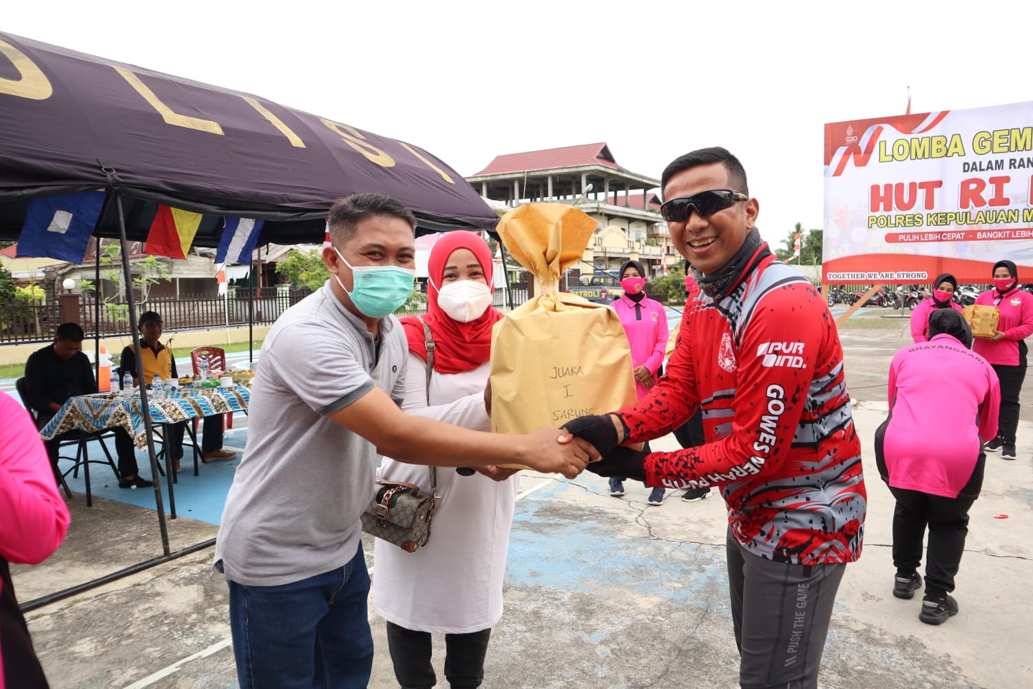 Meriahkan HUT RI ke-77, Polres Meranti Gelar Lomba Gembira Ria