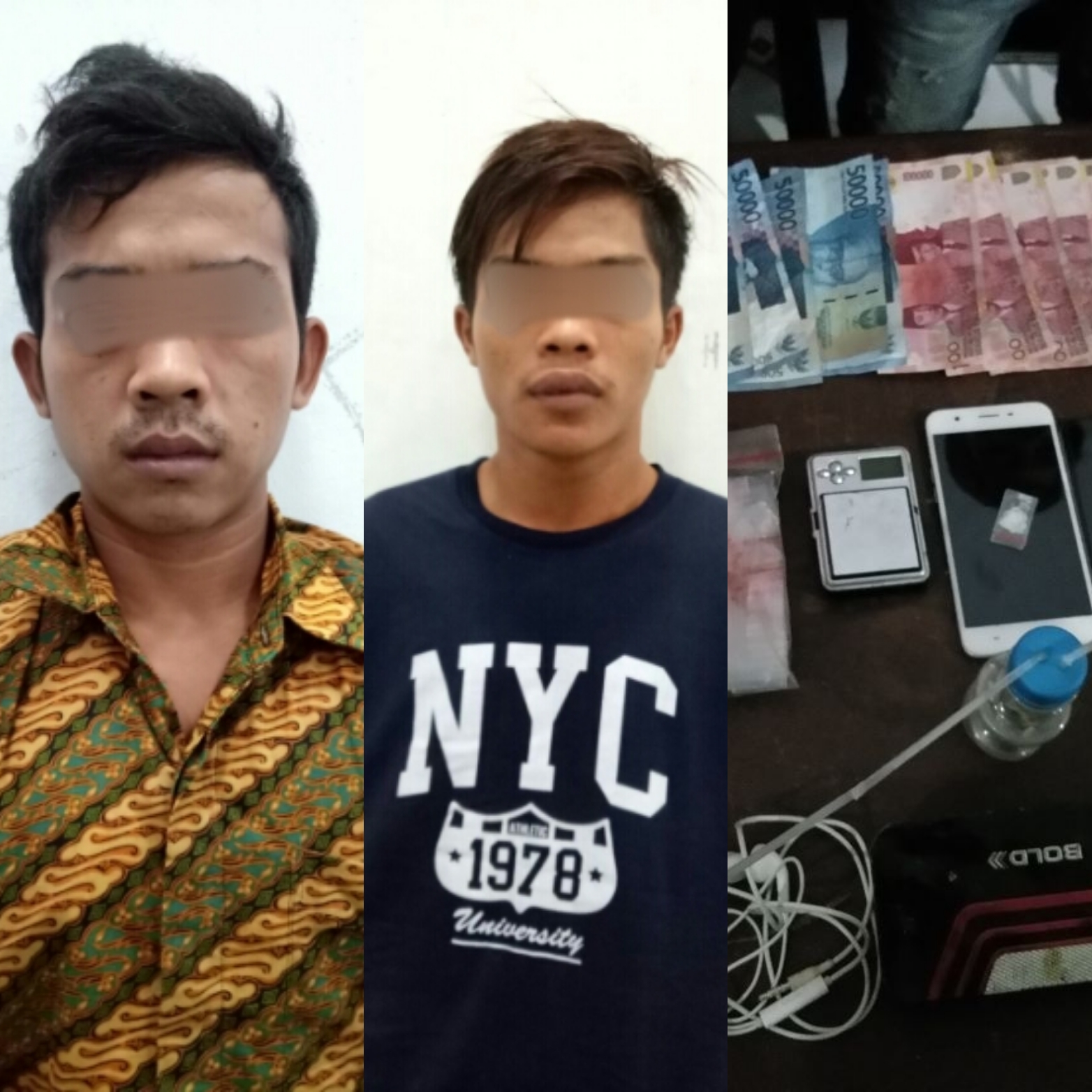 Polsek Batang Canaku Tangkap Dua Pelaku Narkotika