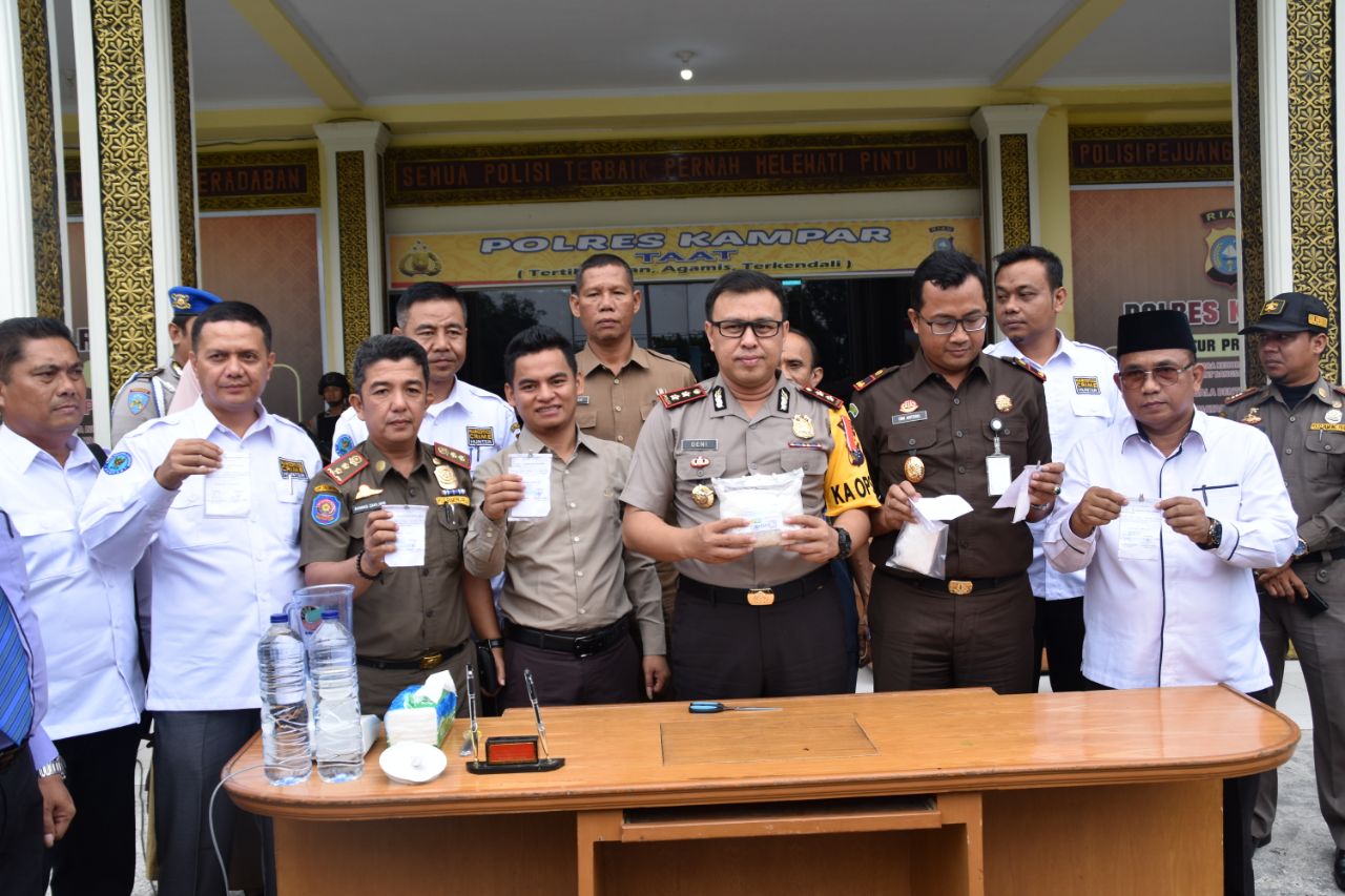 Pemusnahan Barang Bukti Kasus Narkoba Berupa Shabu Seberat 790,06 Gram