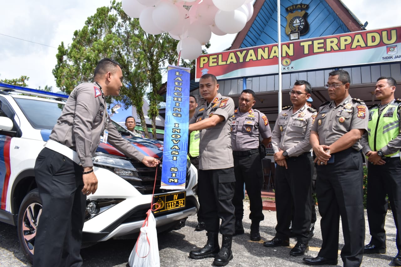 Kapolres Kampar Hari ini Lounching 3 Inovasi dibidang Pelayanan SIM