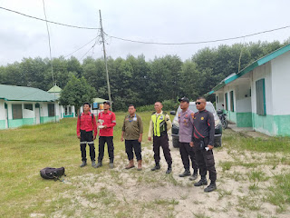 Polsek Teluk Meranti Bersama Perusahaan Pantau Karhutlah Lewat Udara 