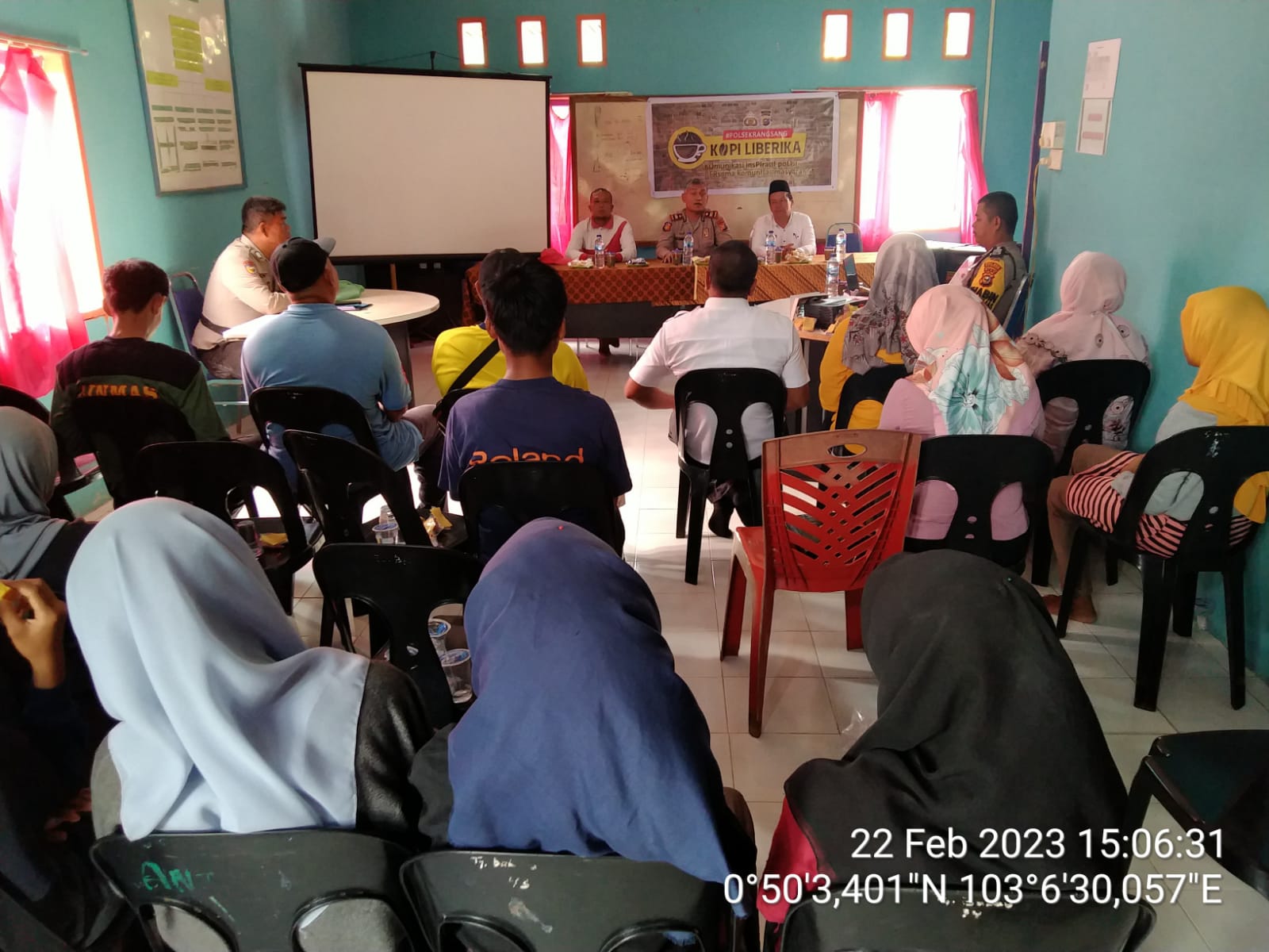 Giat Kopi Liberika, Polsek Rangsang Duduk Bersama Pemdes Tanjungbakau