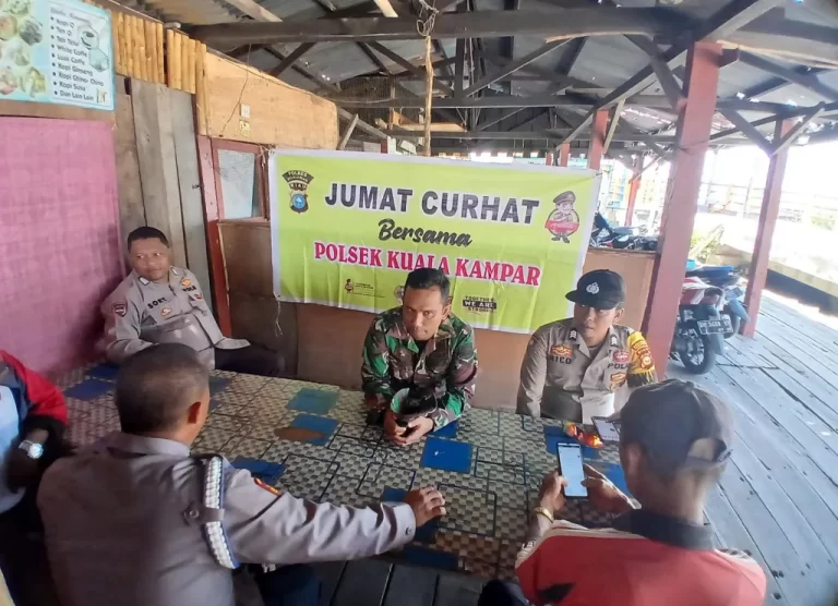 Jumat Curhat, Polsek Kuala Kampar Terima Keluhan Warga