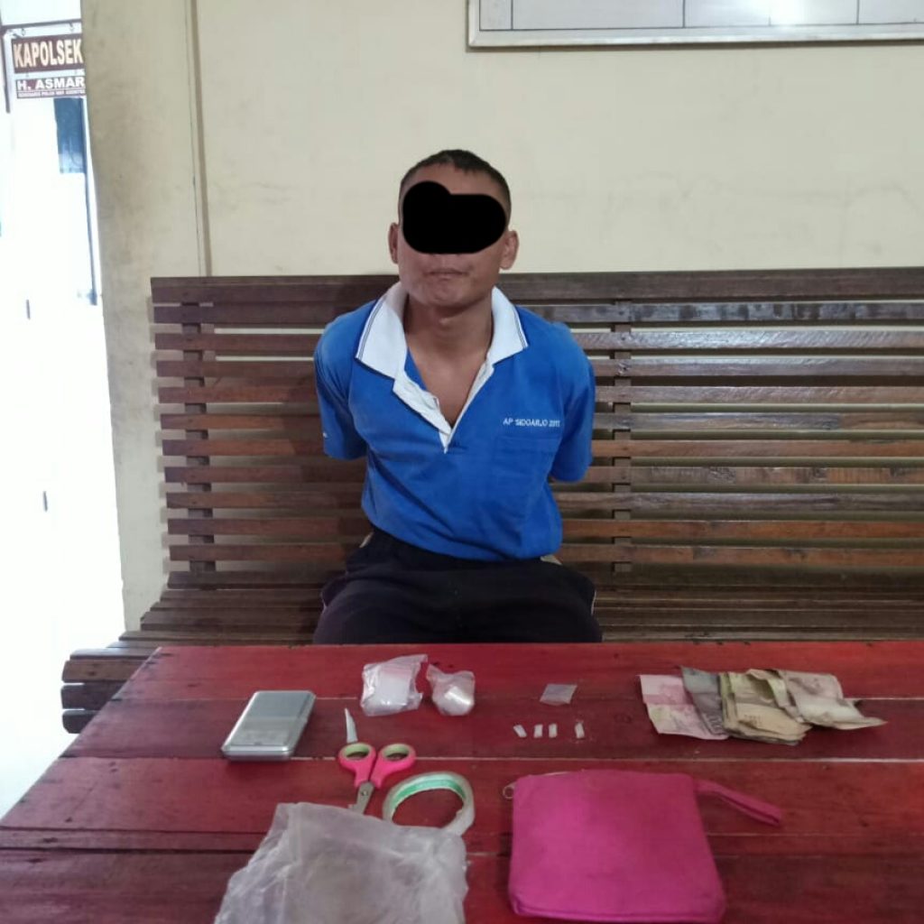  Polsek Bagan Sinembah Amankan Tersangka Narkoba Saat Tidur 