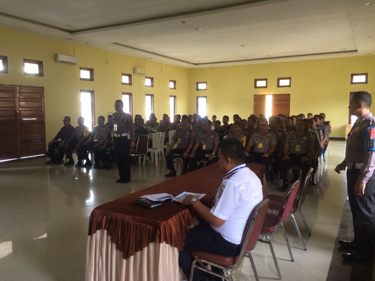 Pembukaan Latihan  Pra Ops Ketupat  Muaratakus 2018 di polres kuansing