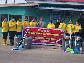 Giat Bakti Sosial Religi, Polwan Dumai Dalam Rangka Hari Jadi ke-76 Polwan RI