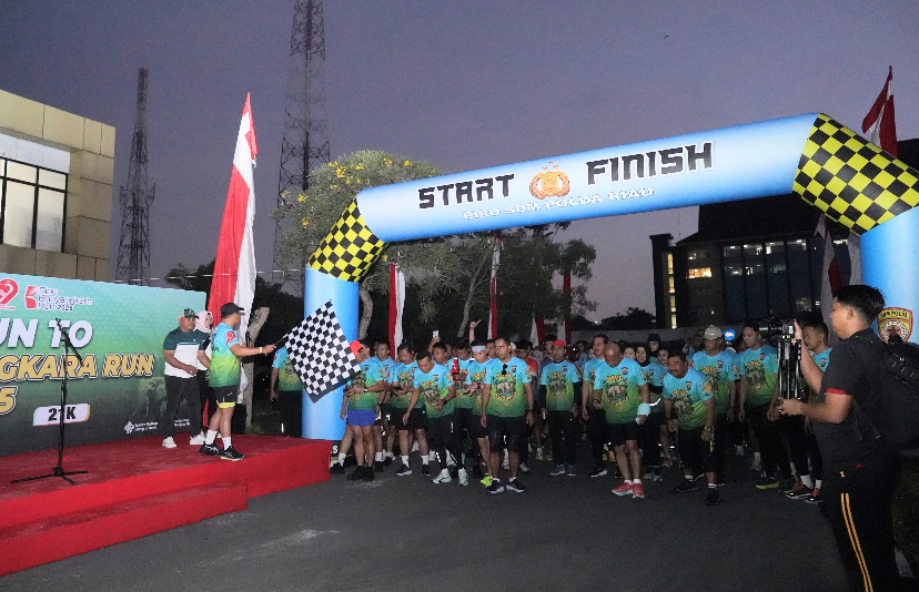 Polda Riau Gelar Fun Run To Riau Bhayangkara Run 2025