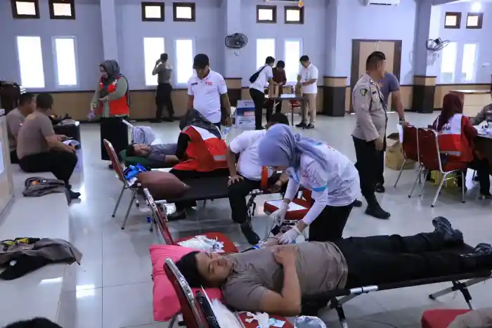 Peringati HUT ke-75 Humas Polri, Polres Rohil Gelar Donor Darah-Tegaskan Pentingnya Informasi Publik yang Sehat