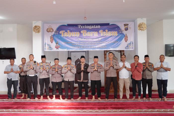 Peringati Tahun Baru Islam, Polres Meranti Gelar Siraman Rohani bagi Personel